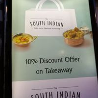 Discount 10% take away at The South Indian in Malmo
