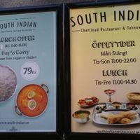 Offer and schedule at The South Indian in Malmo