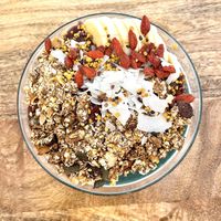 Acai bowl with housemade granola  at Bohl in Barcelona
