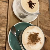 Cappuccino and Chai Latte  at Bohl in Barcelona