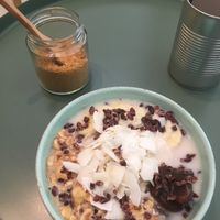 Porridge bowl  at Bohl in Barcelona