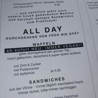 Immer vegan waffeln at Hermann in Freiburg