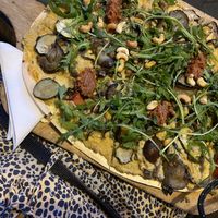 Veganer Flammkuchen ... riesig!!!  at Hermann in Freiburg