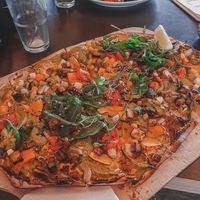 vegan tarte flambe at Hermann in Freiburg