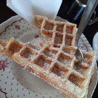 Vegan waffle at Hermann in Freiburg
