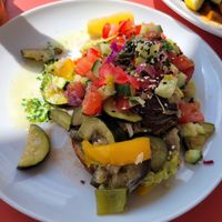 Avocado Bread with Grilled Veggies at Hermann in Freiburg