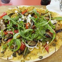 Veganer Flammkuchen at Hermann in Freiburg
