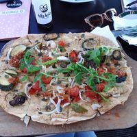 Vegan flammkuchen at Hermann in Freiburg