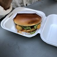 Chicken pesto sandwich was great  at Next Level Veggie Grill - UCLA Ackerman Union in West Los Angeles