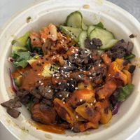 kimchi steak bowl   at Next Level Veggie Grill - UCLA Ackerman Union in West Los Angeles