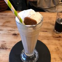 biscoff milkshake at Cafe Thrive in Bournemouth