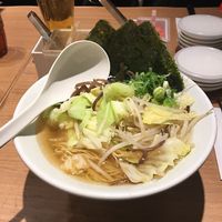Soy Sauce Ramen plus Veggies and Seaweed at Hakata Ippudo in Hiroshima