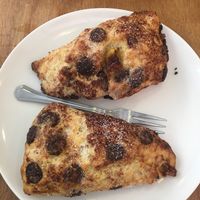 Chocolate vegan scones! Yum! at Julia Bakery in Malaga