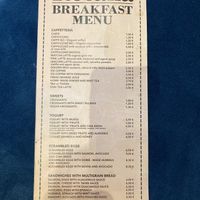 Menu  at Rosalía in Florence