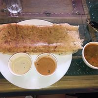 Masala Vegan Dosa with complimentary sauces! at Kokum Bistro in Jaipur