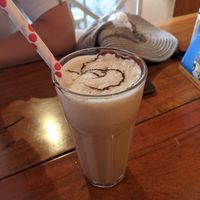 Cold coffee with soy milk at Kokum Bistro in Jaipur