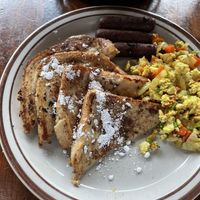 Union Pacific Style French Toast  at Railroad Bill's Dining Car in Des Moines