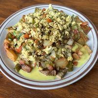 Ultimate veggie slinger  at Railroad Bill's Dining Car in Des Moines