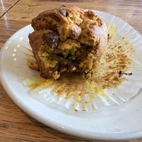 Pumpkin chocolate chip muffin  at Green Sage Cafe - Broadway in Asheville
