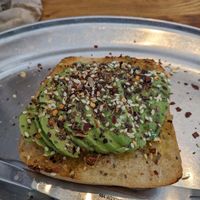 Single Avocado toast (vegan) at Green Sage Cafe - Broadway in Asheville