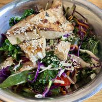 Japanese bowl. Too oily and salty. Will ask for steamed veggies next time. I even ordered w/out the sauce    at Green Sage Cafe - Broadway in Asheville