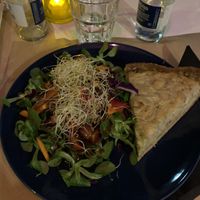 Quiche at Cafe Madrigal in Valencia