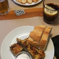 Gansestopfleber, Quiche at Cafe Madrigal in Valencia