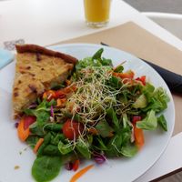 Quiche at Cafe Madrigal in Valencia