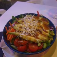 Avocado salad at Cafe Madrigal in Valencia