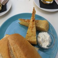 Breakfast: Spanish potato tortilla at Cafe Madrigal in Valencia