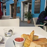 Veg tortilla at Cafe Madrigal in Valencia
