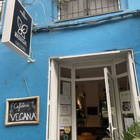 Entrance  at Cafe Madrigal in Valencia