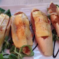 bruscheta. Yum! at Cafe Madrigal in Valencia