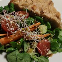 Quiche at Cafe Madrigal in Valencia