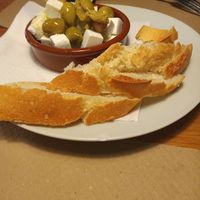 Queso feta vegano at Cafe Madrigal in Valencia