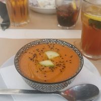 Gazpacho at Cafe Madrigal in Valencia