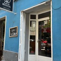 Entrance  at Cafe Madrigal in Valencia