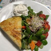 Spanish Omelette- awesome  at Cafe Madrigal in Valencia