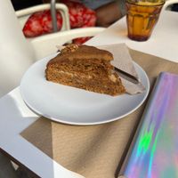 carrot cake   at Cafe Madrigal in Valencia