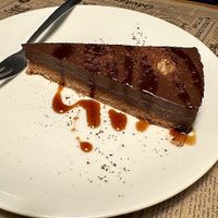 Chocolate tart at Cafe Madrigal in Valencia