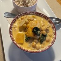 Curry de garbanzos  at Cafe Madrigal in Valencia