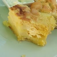 Tortilla de patata vegana at Cafe Madrigal in Valencia