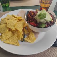 Chili sin carne at Cafe Madrigal in Valencia