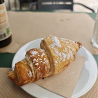 Croissant 1 eur at Cafe Madrigal in Valencia