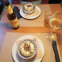 Ensaladilla alemana at Cafe Madrigal in Valencia