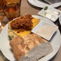 Tortilla with chorizo and cheese   at Cafe Madrigal in Valencia