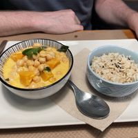 Thai red curry   at Cafe Madrigal in Valencia