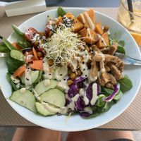 Shoarma bowl  at Cafe Madrigal in Valencia