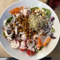 Shoarma bowl  at Cafe Madrigal in Valencia