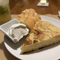 Tortilla of potatoes  at Cafe Madrigal in Valencia